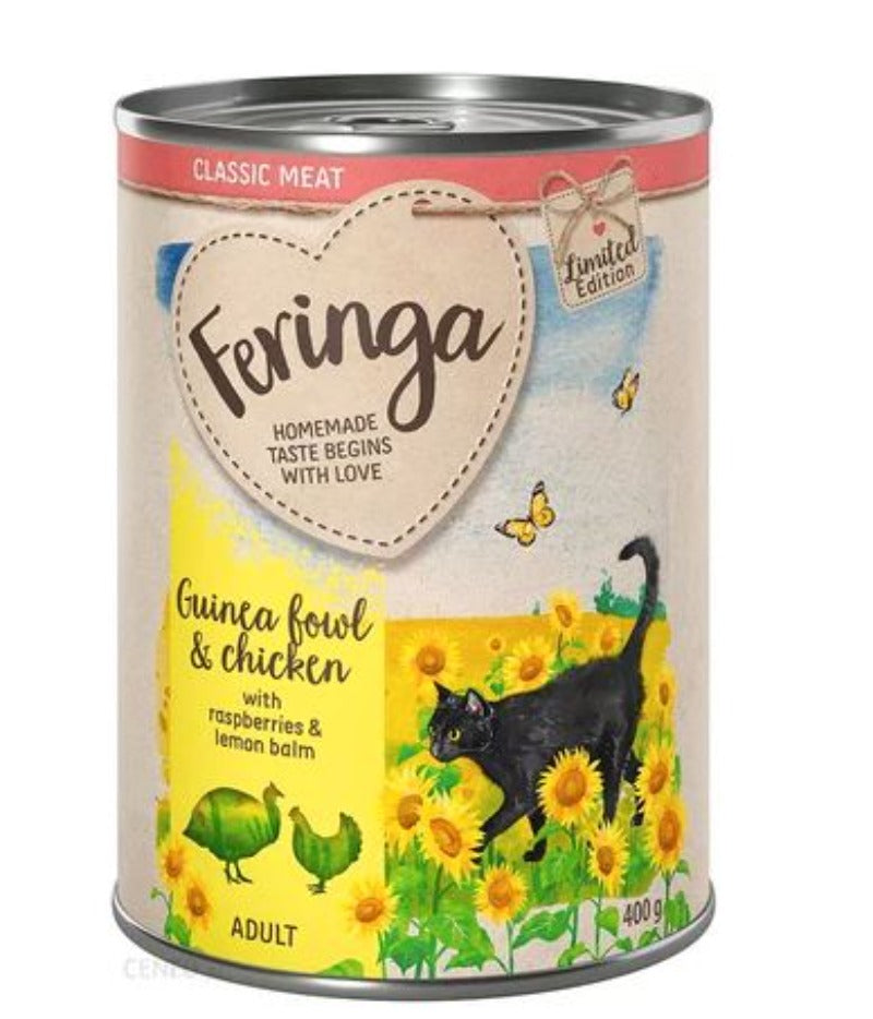 MHD 06.2024 FERINGA Cat Wet Food Guinea Fowl Chicken Summer