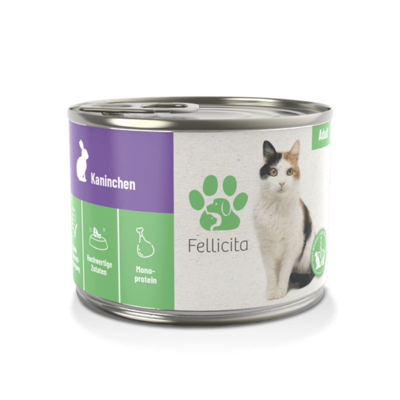 FELLICITA Wet Food for Cats Pure Rabbit