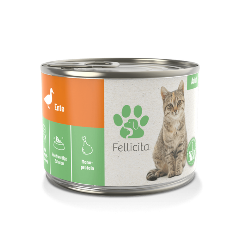 FELLICITA Wet Food for Cats Pure Duck 200g MELLO