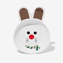 Load image into Gallery viewer, BRIDGE.DOG Christmas Bunny Dish - White