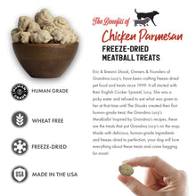 Load image into Gallery viewer, GRANDMA LUCY‘S Freeze-Dried Meatball Treats for Dogs - Chicken Parmesan