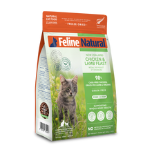 Load image into Gallery viewer, FELINE NATURAL Chicken & Lamb Feast Freeze Dried Cat Food 800g