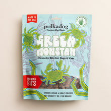 Load image into Gallery viewer, POLKADOG Green Monstah Crunchy Bits for Dogs & Cats