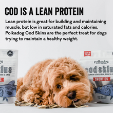 Load image into Gallery viewer, POLKADOG Cod Skin Shorties Crunchy Sticks for Dogs & Cats