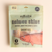 Load image into Gallery viewer, POLKADOG Salmon Skins Shorties Smoked Jerky for Dogs & Cats