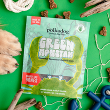 Load image into Gallery viewer, POLKADOG Green Monstah Crunchy Bones Treats for Dogs & Cats