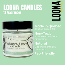 Load image into Gallery viewer, LOONA Candles Odor Eliminator - 12 Fragrances