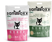 Load image into Gallery viewer, SANDBOXX Natural Plant Clumping Cat Litter - Unscented 3.65kg