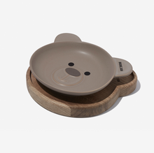 Load image into Gallery viewer, BRIDGE.DOG Bear Dish Cocoa Face