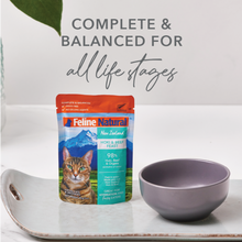 Load image into Gallery viewer, FELINE NATURAL Beef & Hoki Pouch for Cats