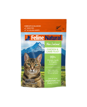 Load image into Gallery viewer, FELINE NATURAL Chicken & Lamb Pouch for Cats