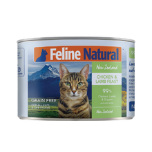 Load image into Gallery viewer, FELINE NATURAL Chicken & Lamb Feast Can for Cats