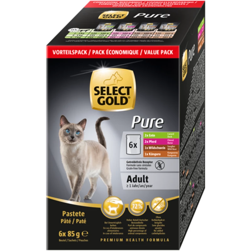 【EXPIRED】【MHD02.2024】SELECT GOLD Pure Adult Premium Cat Wet Pouch Mu