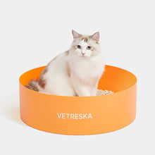 Load image into Gallery viewer, VETRESKA Orange Kitty Kove Litter Box