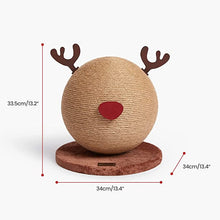 Load image into Gallery viewer, VETRESKA Reindeer Cat Scratcher Ball
