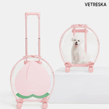 Load image into Gallery viewer, VETRESKA Bubble Luggage Pink Peach