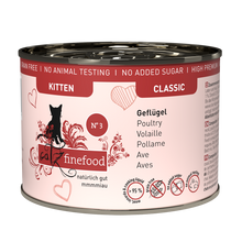 Load image into Gallery viewer, CATZ FINEFOOD Classic Cat Wet Food - Kitten N° 03 Poultry
