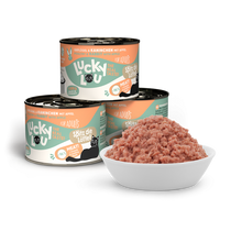 Load image into Gallery viewer, LUCKY LOU Adult Cat Food - Poultry &amp; Rabbit 6x200g
