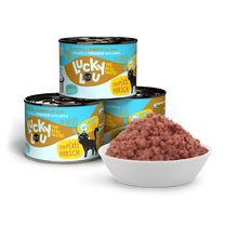 Load image into Gallery viewer, LUCKY LOU Adult Cat Food - Poultry &amp; Venison 6x200g
