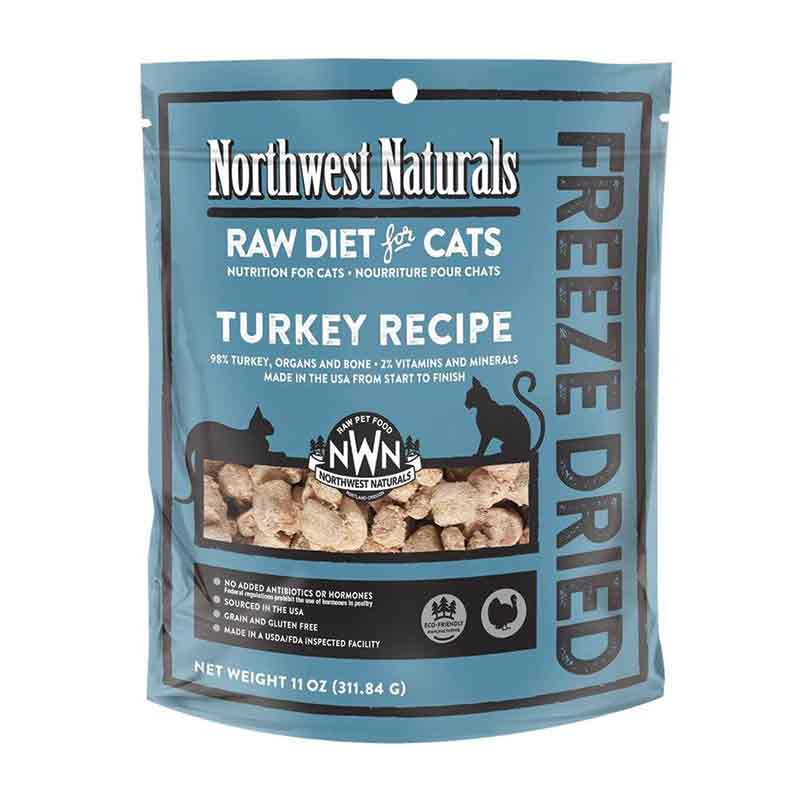 NORTHWEST NATURALS Freeze-dried Cat Turkey Nibbles 11 oz