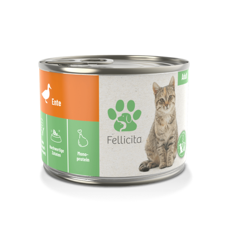 FELLICITA Wet Food for Cats - Pure Duck 200g