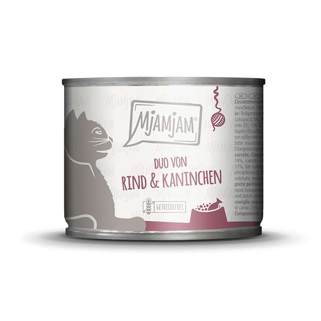 MJAMJAM Cat Wet Food - DUO of Tasty Beef & Rabbit with Carrots【NEW】