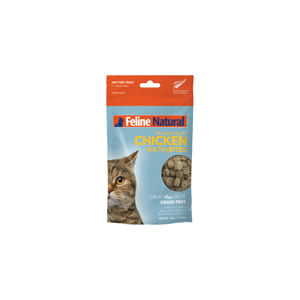 FELINE NATURAL Chicken Healthy Bites Cat Treats