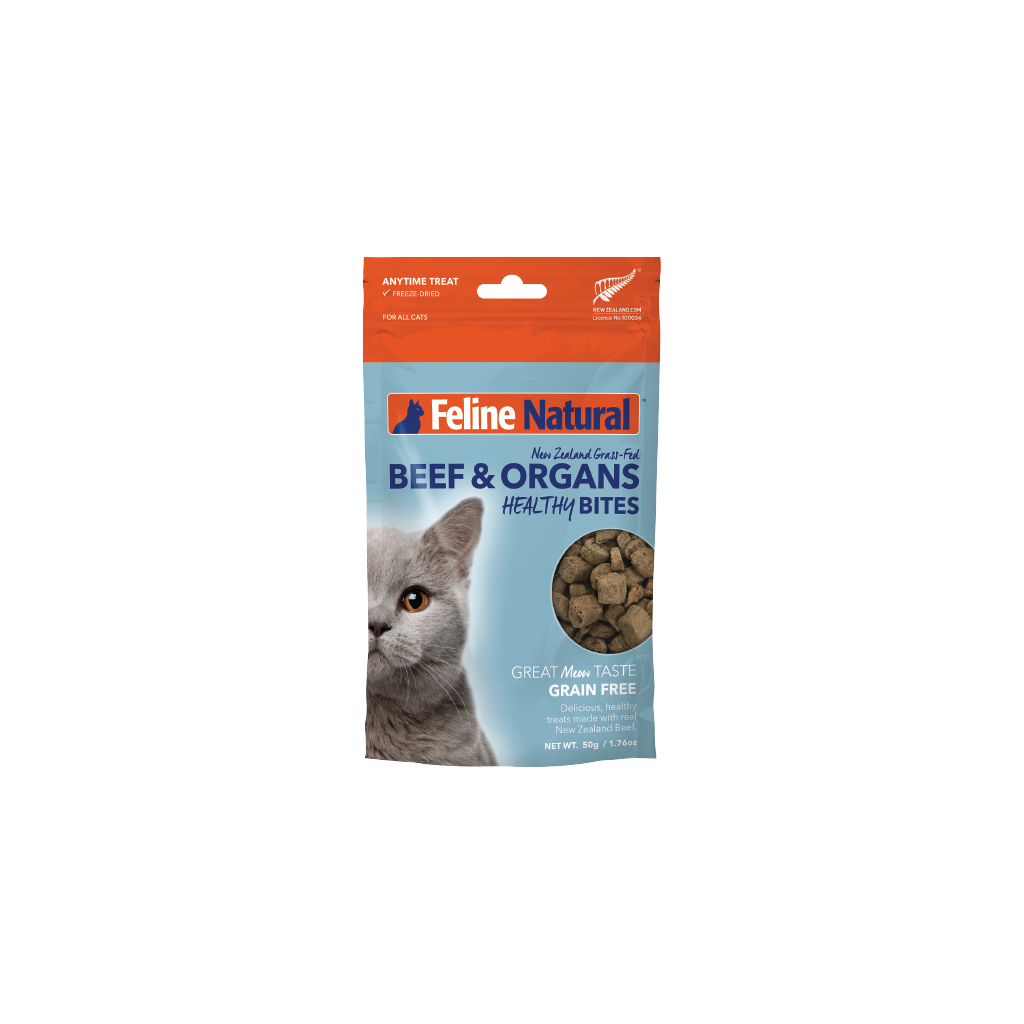 FELINE NATURAL Beef Healthy Bites Cat Treats