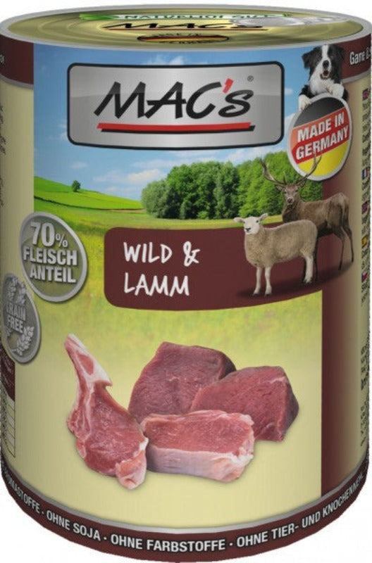 MAC'S Dog Wet Food - Venison Lamb 400g