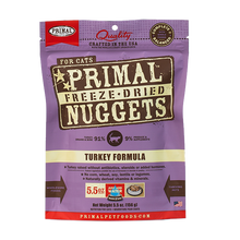 Load image into Gallery viewer, PRIMAL Cat Raw Freeze-dried Nuggets - Turkey 5.5 oz
