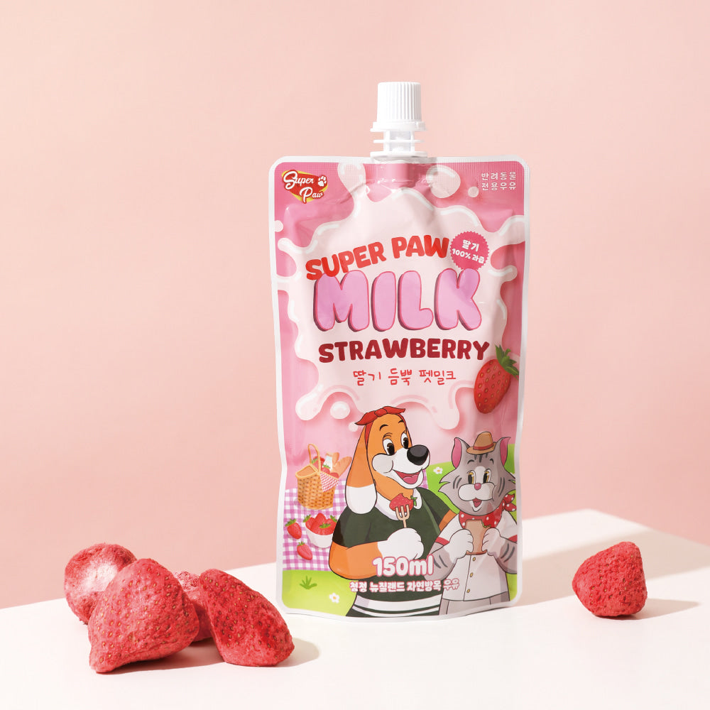 SUPER PAW Pet Strawberry Milk【NEW】