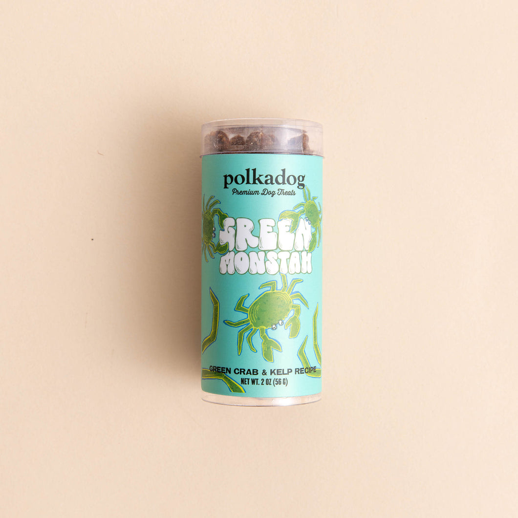 POLKADOG Green Monstah Crunchy Bits for Dogs & Cats