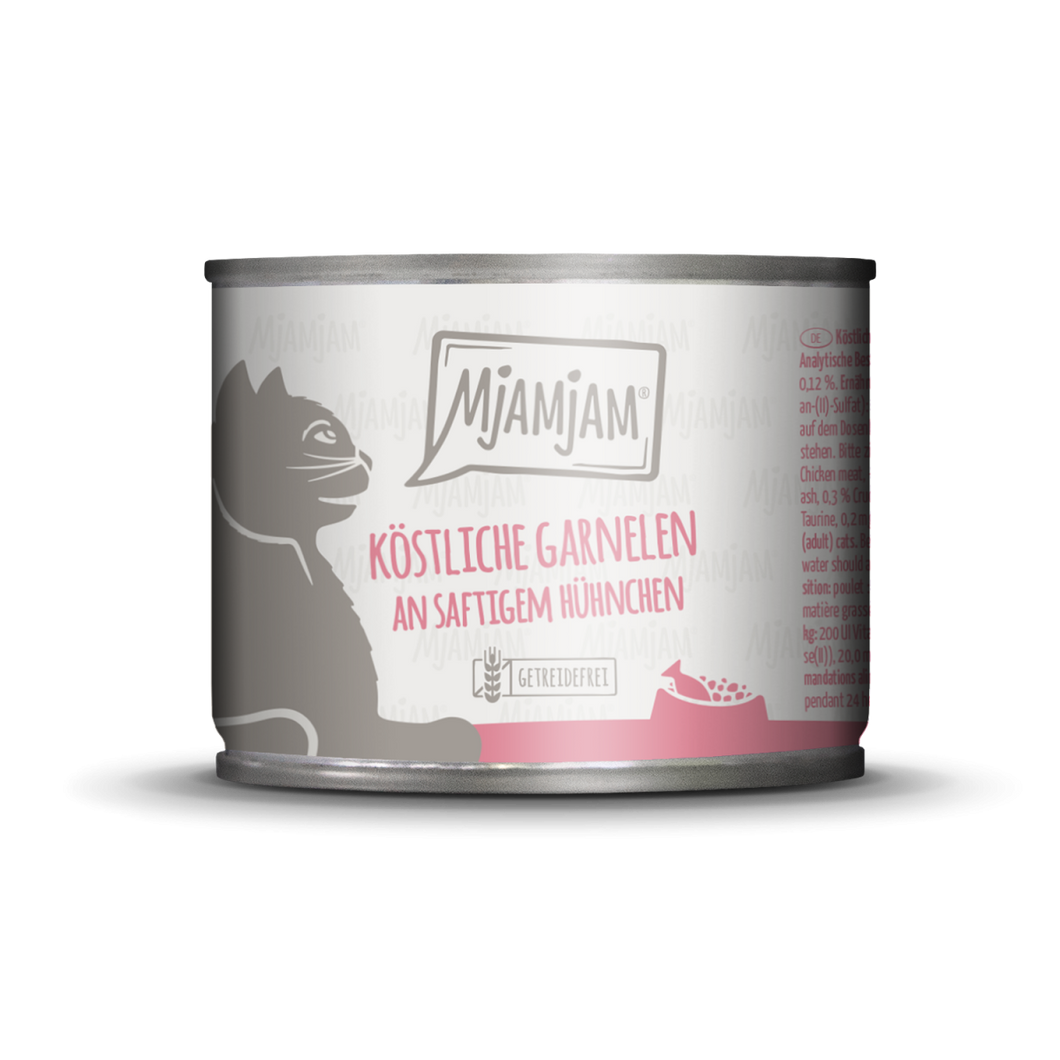 MJAMJAM Cat Wet Food - Juicy Chicken with Delicious Shrimps