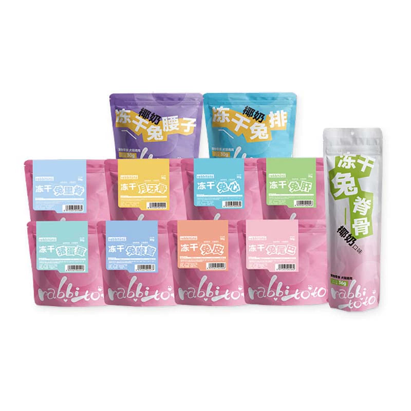 RABBITOTO Freeze-dried Pet Treat Rabbit Collection