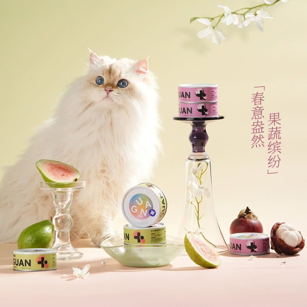 GUÀN 格吾安 Four Seasons Cat Wet Food 4 pcs Combo - Mangosteen Chicken/Guava Duck