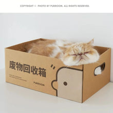 Load image into Gallery viewer, PURROOM &#39;Waste Recycling Bin&#39; Cat Scratching Board Cat Box
