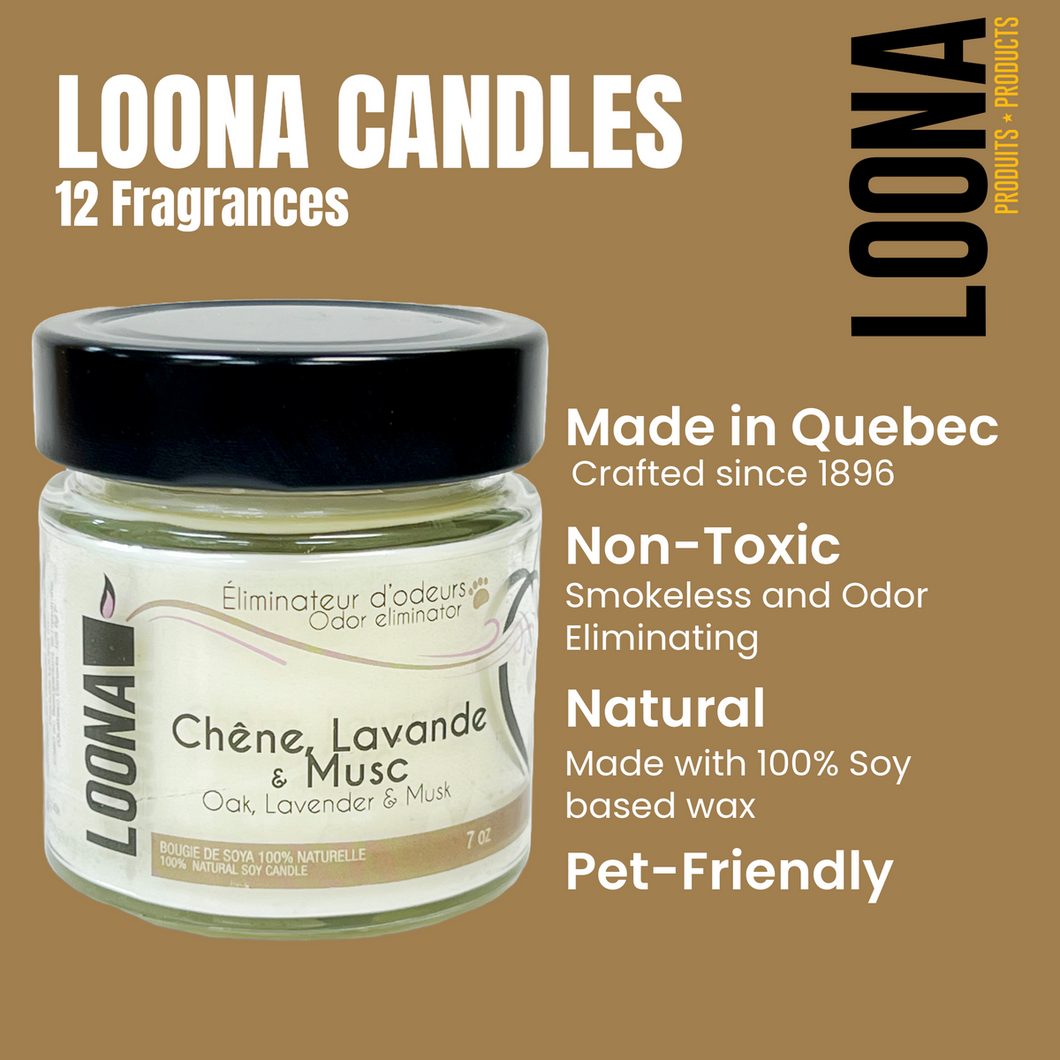LOONA Candles Odor Eliminator - 12 Fragrances
