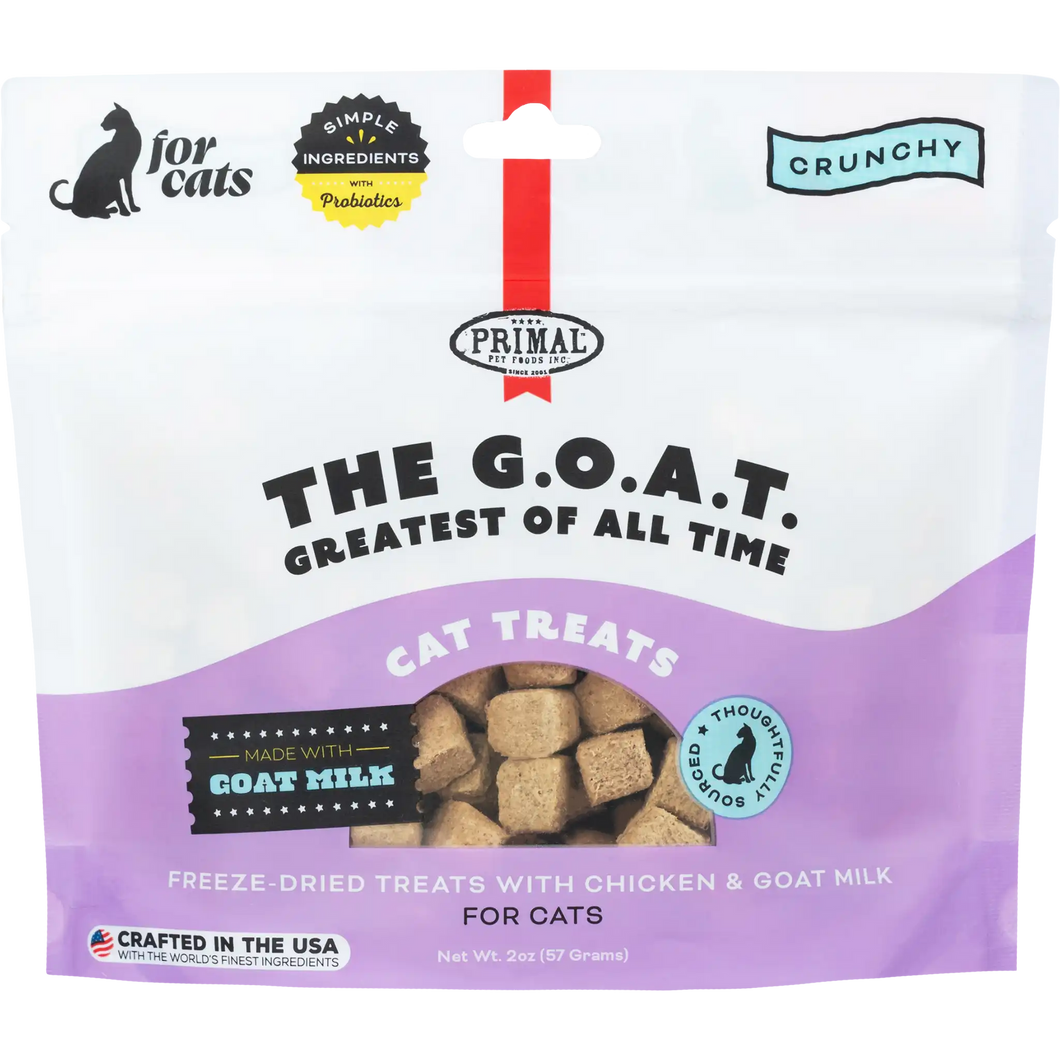 PRIMAL Freeze-dried Raw Cat Treats The G.O.A.T with Chicken & Goat Milk