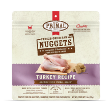 Load image into Gallery viewer, PRIMAL Cat Raw Freeze-dried Nuggets - Turkey 5.5 oz/14oz
