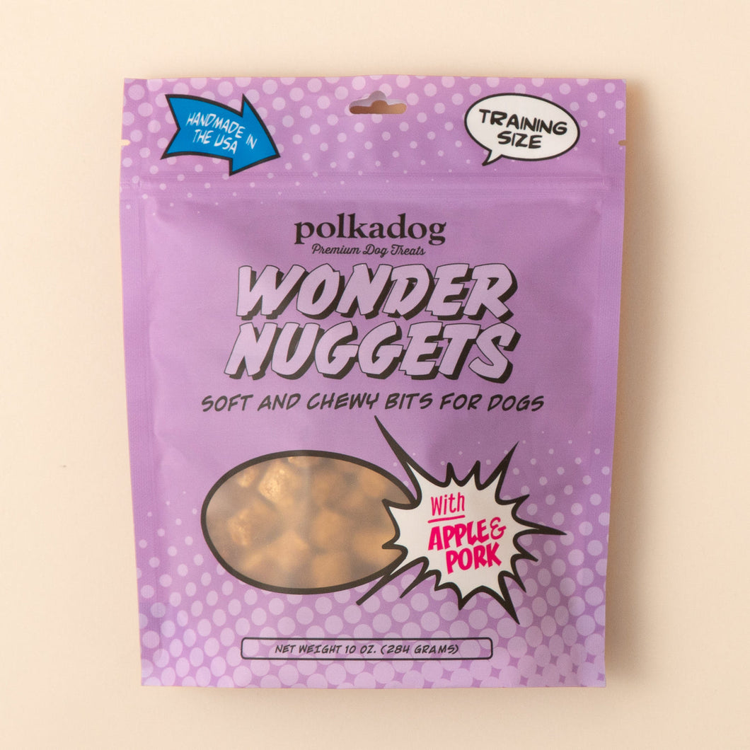POLKADOG Wonder Nuggets Soft Chewy Bits for Dogs - Apple & Pork