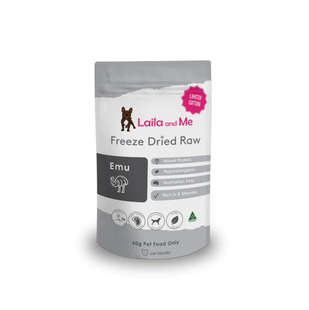 LAILA AND ME Pet Treats Freeze-Dried Raw Emu [Limited Edition]🇦🇺