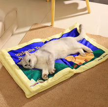 Load image into Gallery viewer, Pet Comic Book Mat Folded Pet Bed
