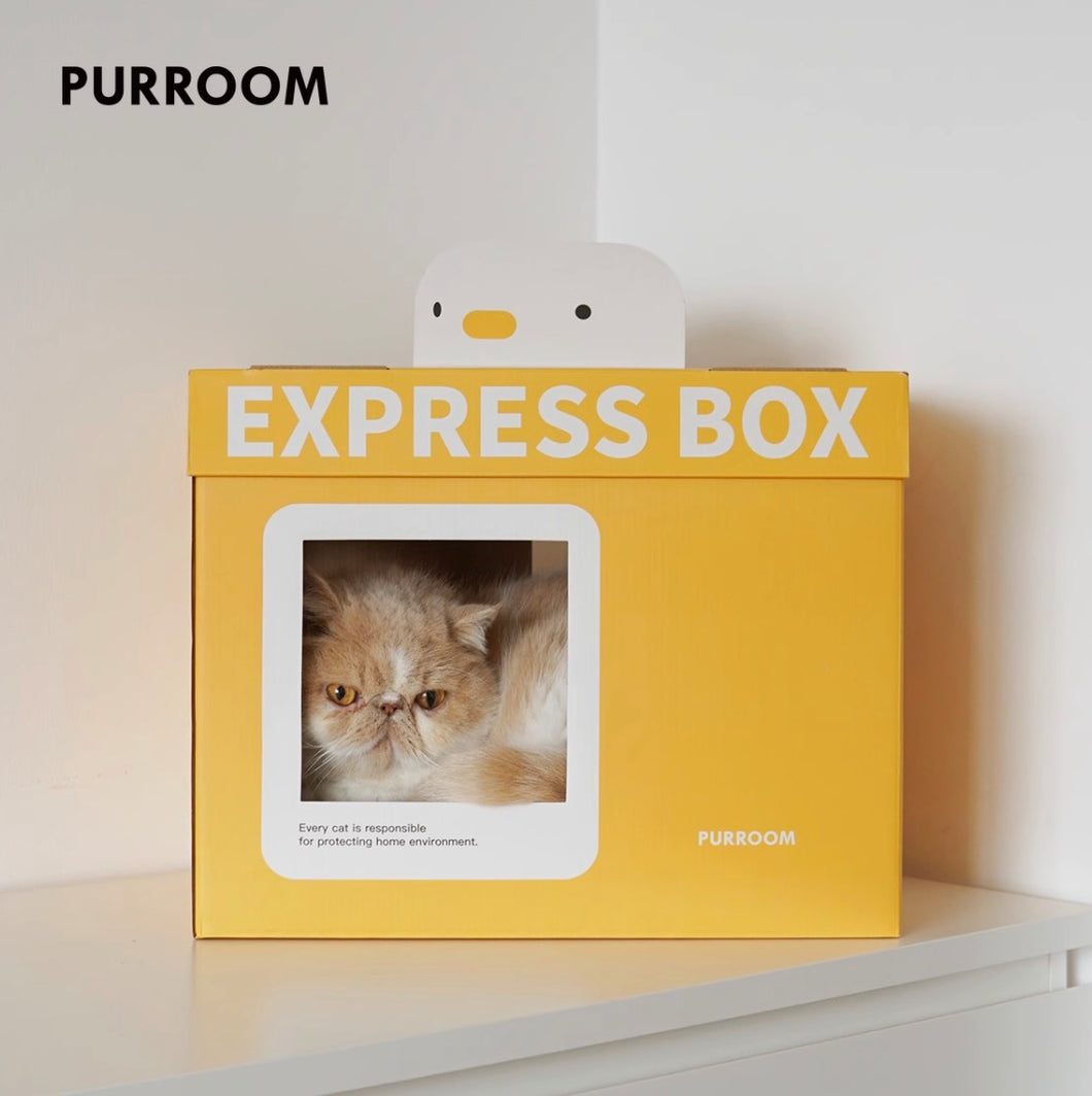 PURROOM 'Express Box' Moving Box Cat Scratching Box