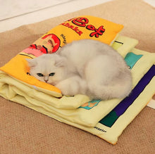 Load image into Gallery viewer, Pet Comic Book Mat Folded Pet Bed
