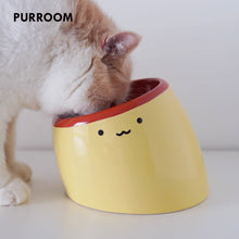 Load image into Gallery viewer, PURROOM Ceramic Pudding Pet Food Bowl
