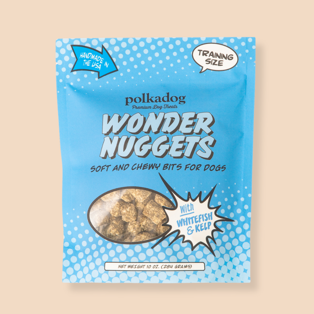 POLKADOG Wonder Nuggets Soft Chewy Bits for Dogs - Whitefish & Kelp