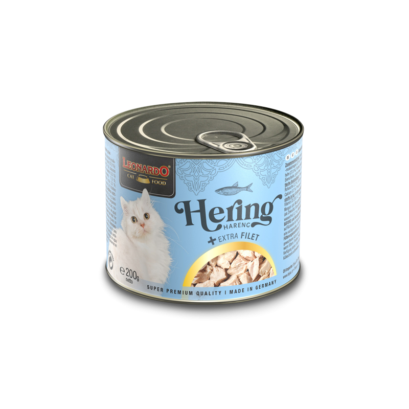 LEONARDO Cat Wet Food - Herring + Extra Fillet