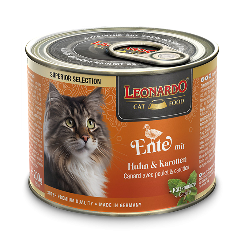 LEONARDO Superior Selection Cat Wet Food - Duck with Chicken Carrots【NEW】