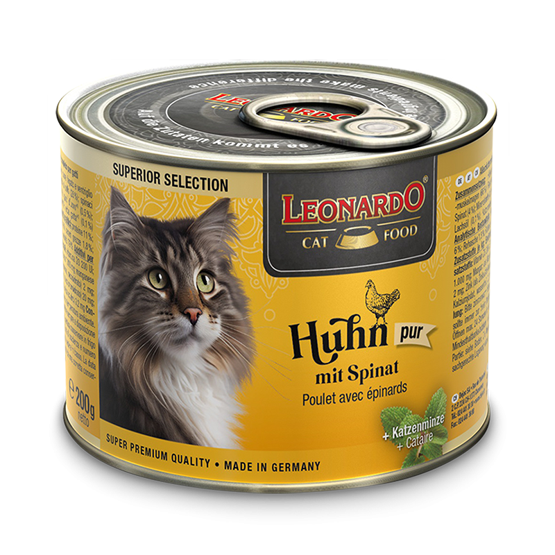 LEONARDO Superior Selection Cat Wet Food - Chicken with Spinach【NEW】