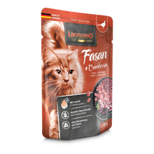 Load image into Gallery viewer, LEONARDO Pouch for Cats - Pheasant &amp; Cranberries
